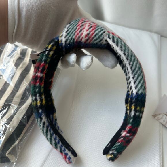 NWT! Lele Sadoughi Tartan Plaid Flannel Knotted Headband main image 4